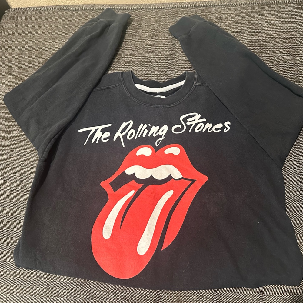 The Rolling Stones crop sweater size medium loved and gently used